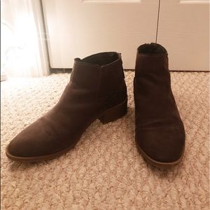 Dark Grey Target Booties